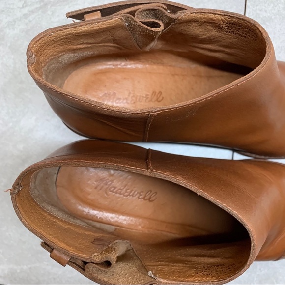 Madewell B8034 Dakota Cutoff cognac ankle boots size 8 - Picture 12 of 15